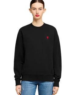 AMI Paris Ami De Coeur Sweatshirt Black