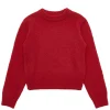 Amomento Fluffy Brushed Knit Red