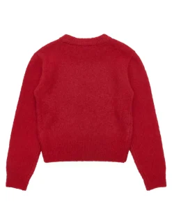 Amomento Fluffy Brushed Knit Red