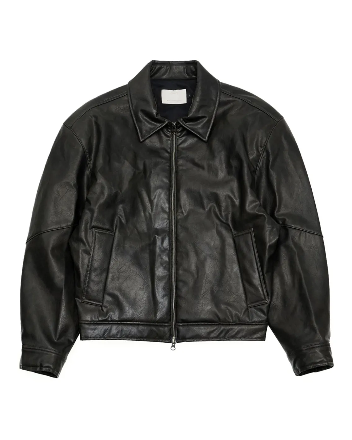 Amomento Vegan Leather Blouson Black