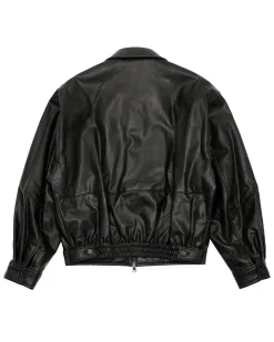 Amomento Vegan Leather Blouson Black