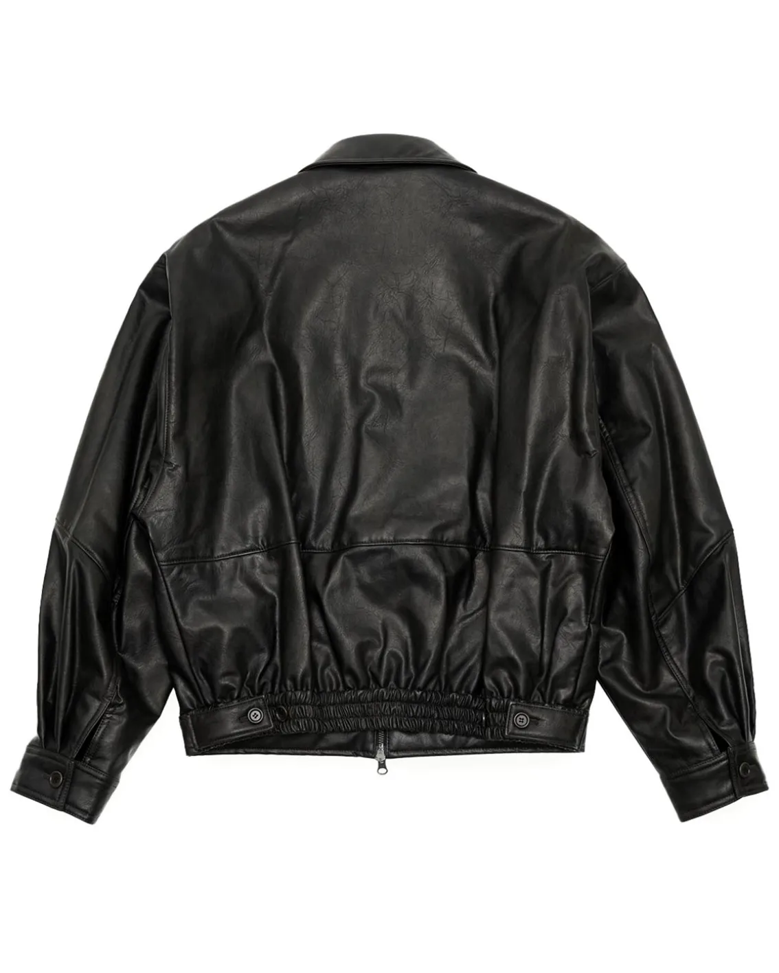 Amomento Vegan Leather Blouson Black