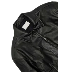 Amomento Vegan Leather Blouson Black