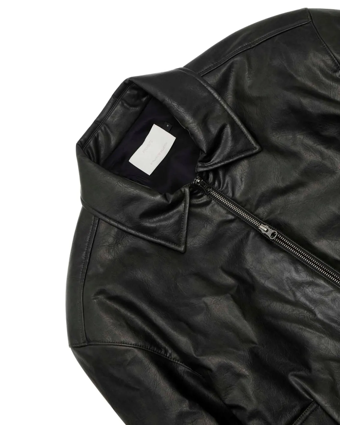 Amomento Vegan Leather Blouson Black