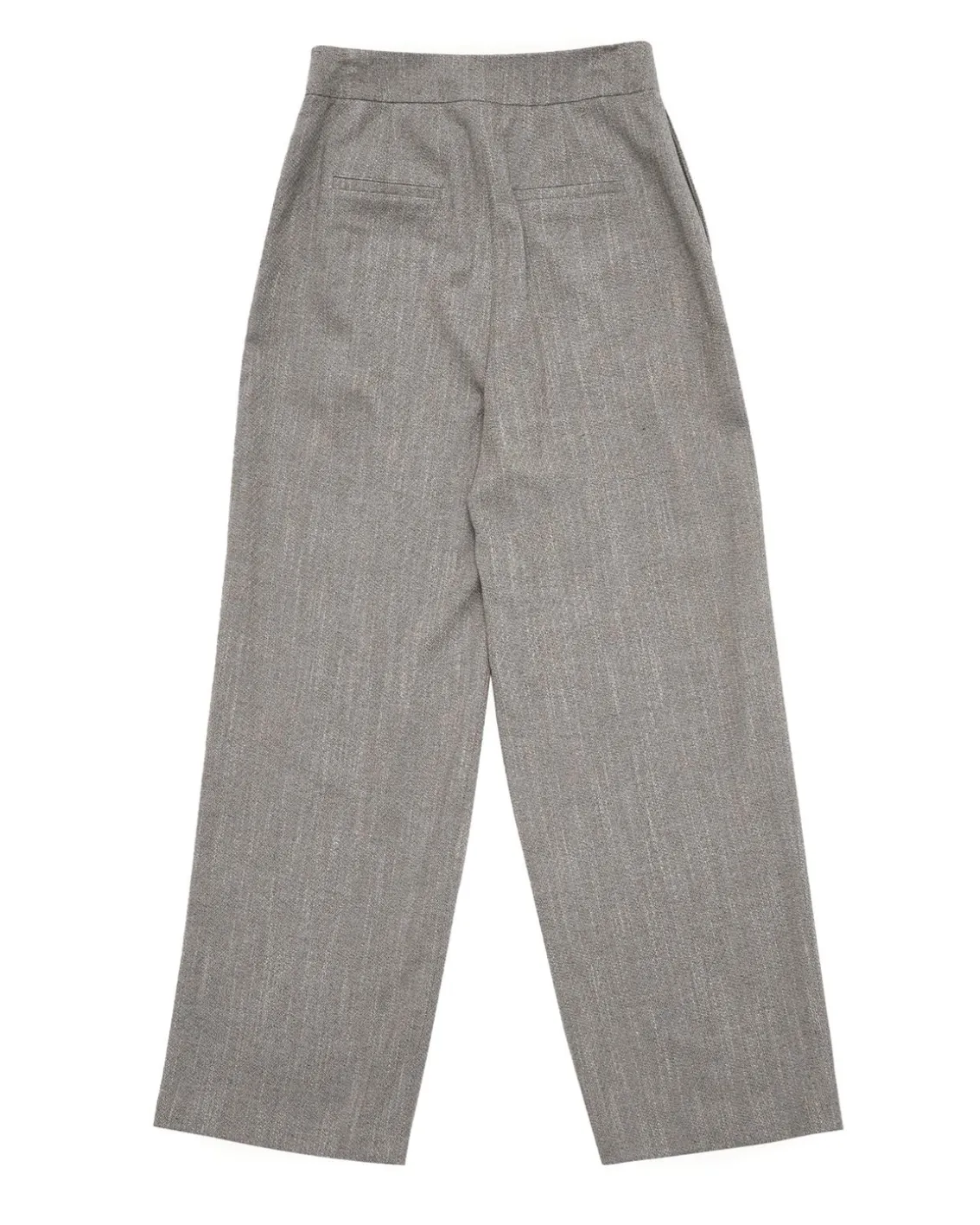 Amomento Wool Tweed Wrap Pants Grey