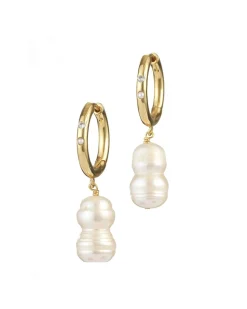 Anni Lu Diamonds And Pearls Earrings White Smoke
