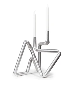 AOT Studio Bucati Candle Holder Brushed Aluminium