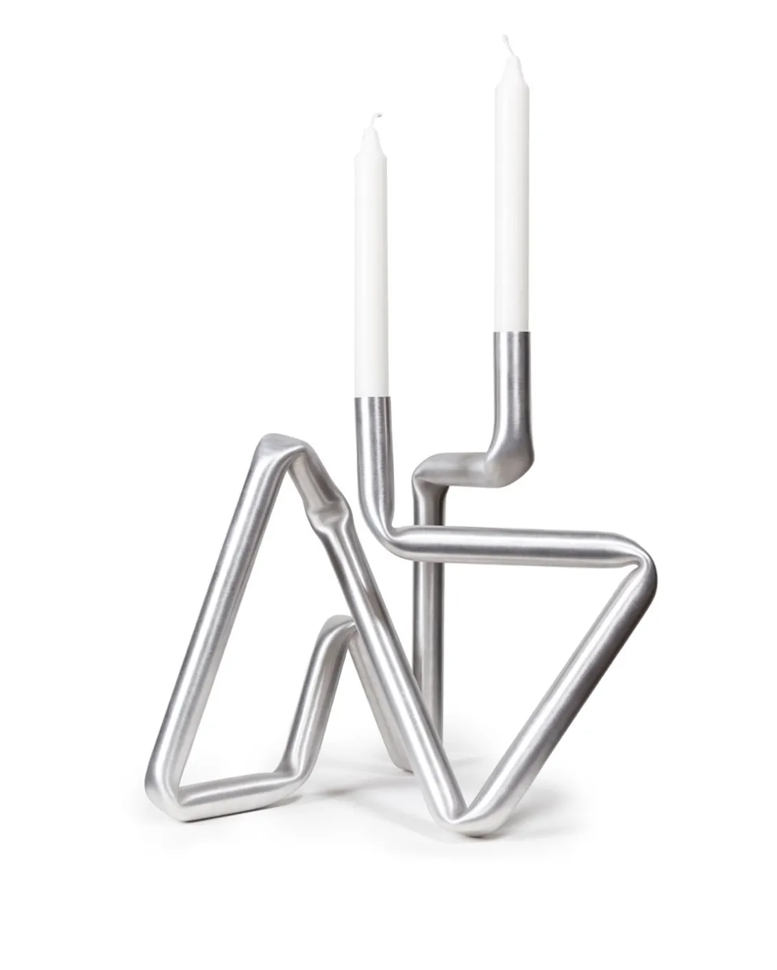 AOT Studio Bucati Candle Holder Brushed Aluminium