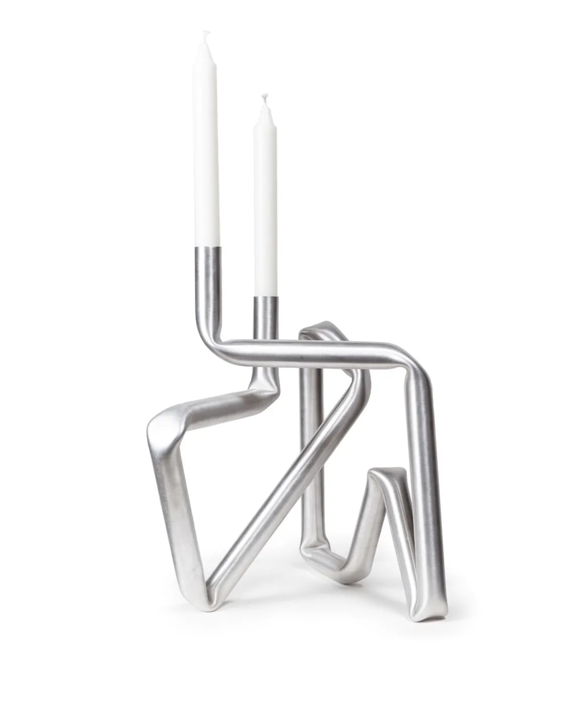 AOT Studio Bucati Candle Holder Brushed Aluminium