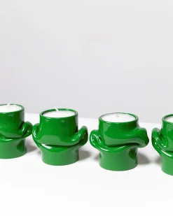 AOT Studio Mondo Tea Light Holder Grass Green