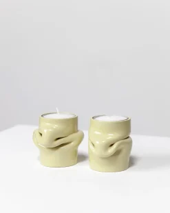 AOT Studio Mondo Tea Light Holder Pale Green