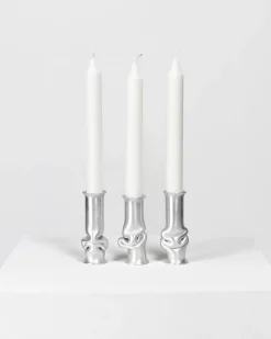 AOT Studio Solo Candle Holder Brushed Aluminium