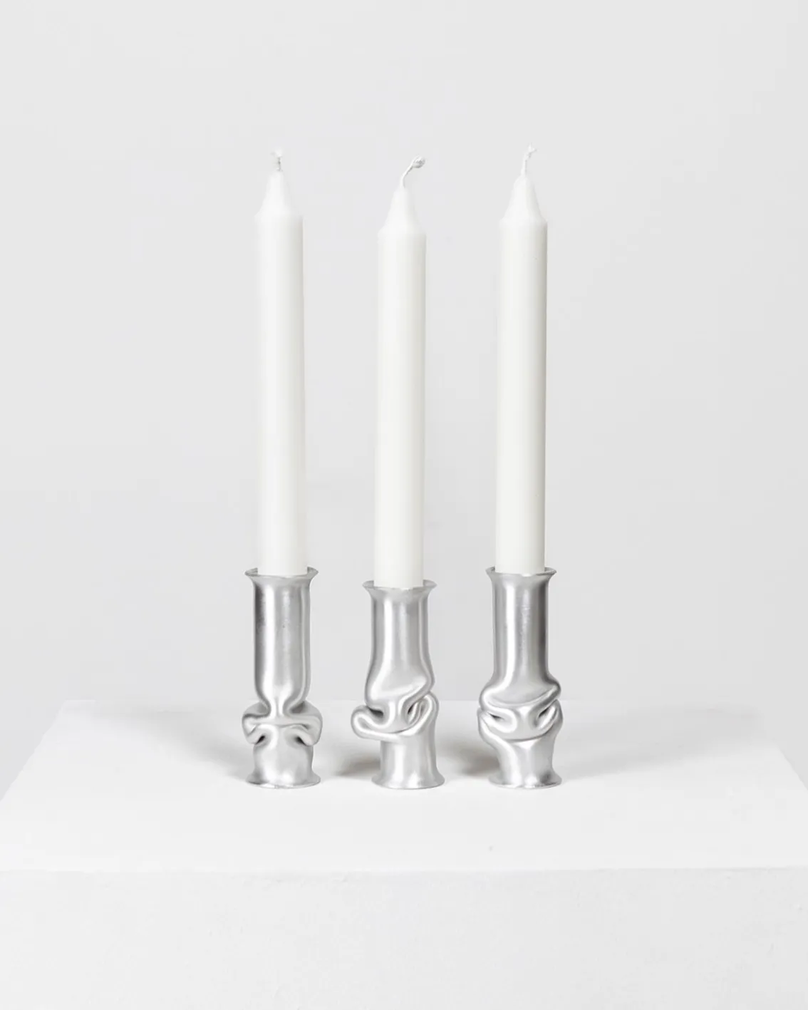 AOT Studio Solo Candle Holder Brushed Aluminium