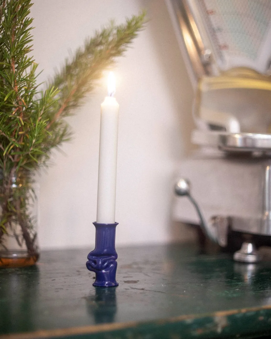 AOT Studio Solo Candle Holder Midnight Blue