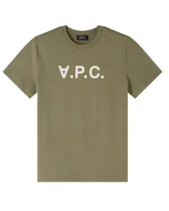 A.P.C. Grand VPC T-Shirt Military Kaki/Ecru