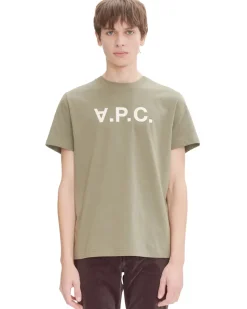 A.P.C. Grand VPC T-Shirt Military Kaki/Ecru