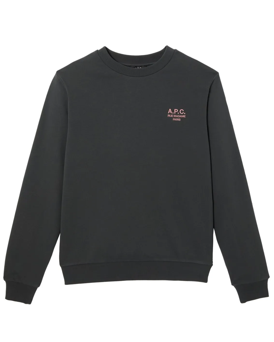 A.P.C. Rue Madame Sweatshirt Anthracite/Rose