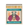 Archivist Two Peacocks Match Box