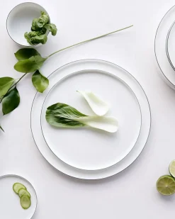 Asa Selection Dinner Plate Black Rim White