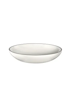 Asa Selection Pasta Plate Black Rim White