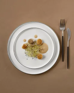 Asa Selection Small Plate Black Trim White
