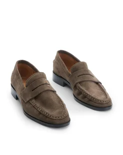 ATP Atelier Airola Loafers Khaki Brown Suede
