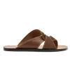 ATP Atelier Allai Flat Sandals Cannella/Contrast Stitch