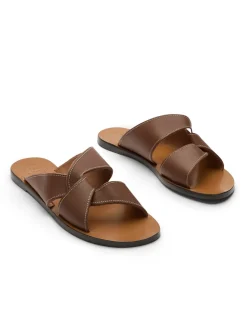 ATP Atelier Allai Flat Sandals Cannella/Contrast Stitch