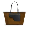 ATP Atelier Eraclea Large Shoulder Bag Cannella/Black Suede