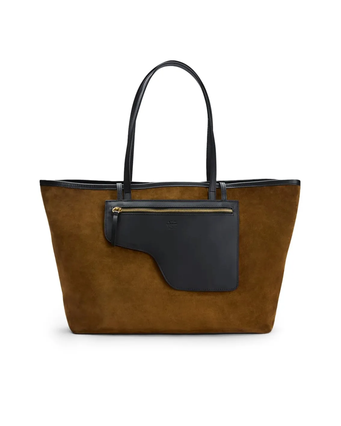 ATP Atelier Eraclea Large Shoulder Bag Cannella/Black Suede