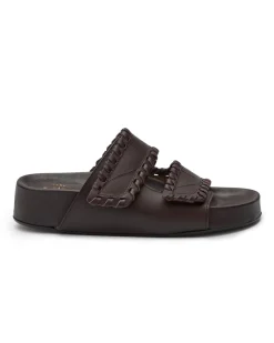 ATP Atelier Furlo Stitch Comfy Sandals Walnut Vacchetta