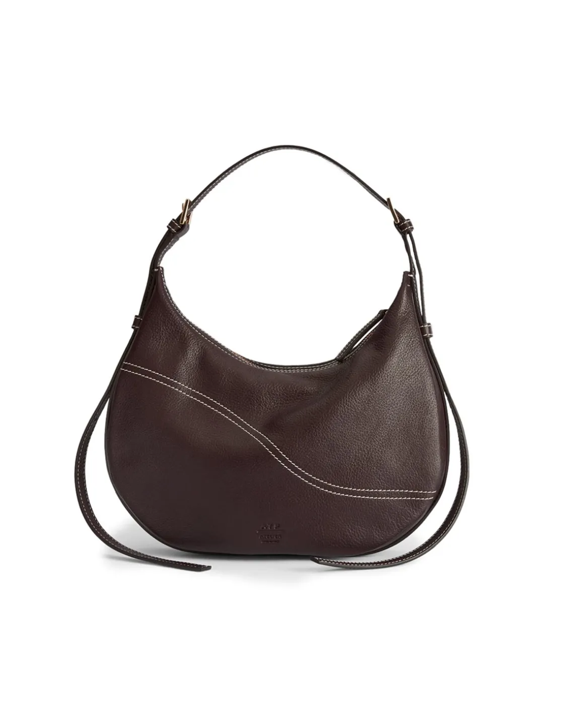 ATP Atelier Liveri Small Hobo Bag Walnut/Contrast Stich