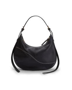 ATP Atelier Liveri Small Hobo Bag Black/Contrast Stitch