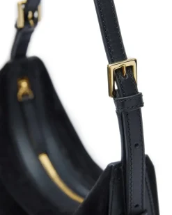 ATP Atelier Liveri Small Hobo Bag Black Suede