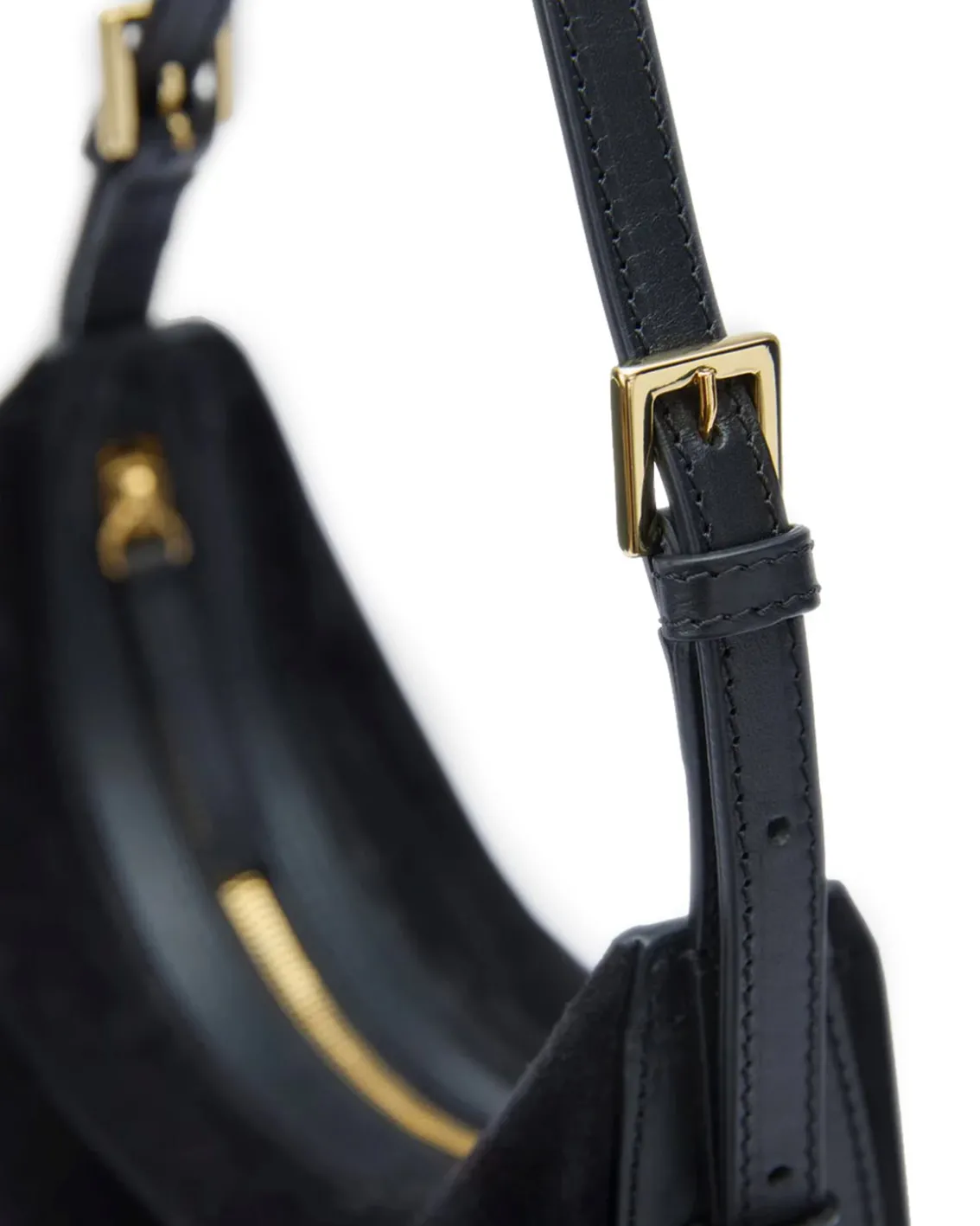ATP Atelier Liveri Small Hobo Bag Black Suede