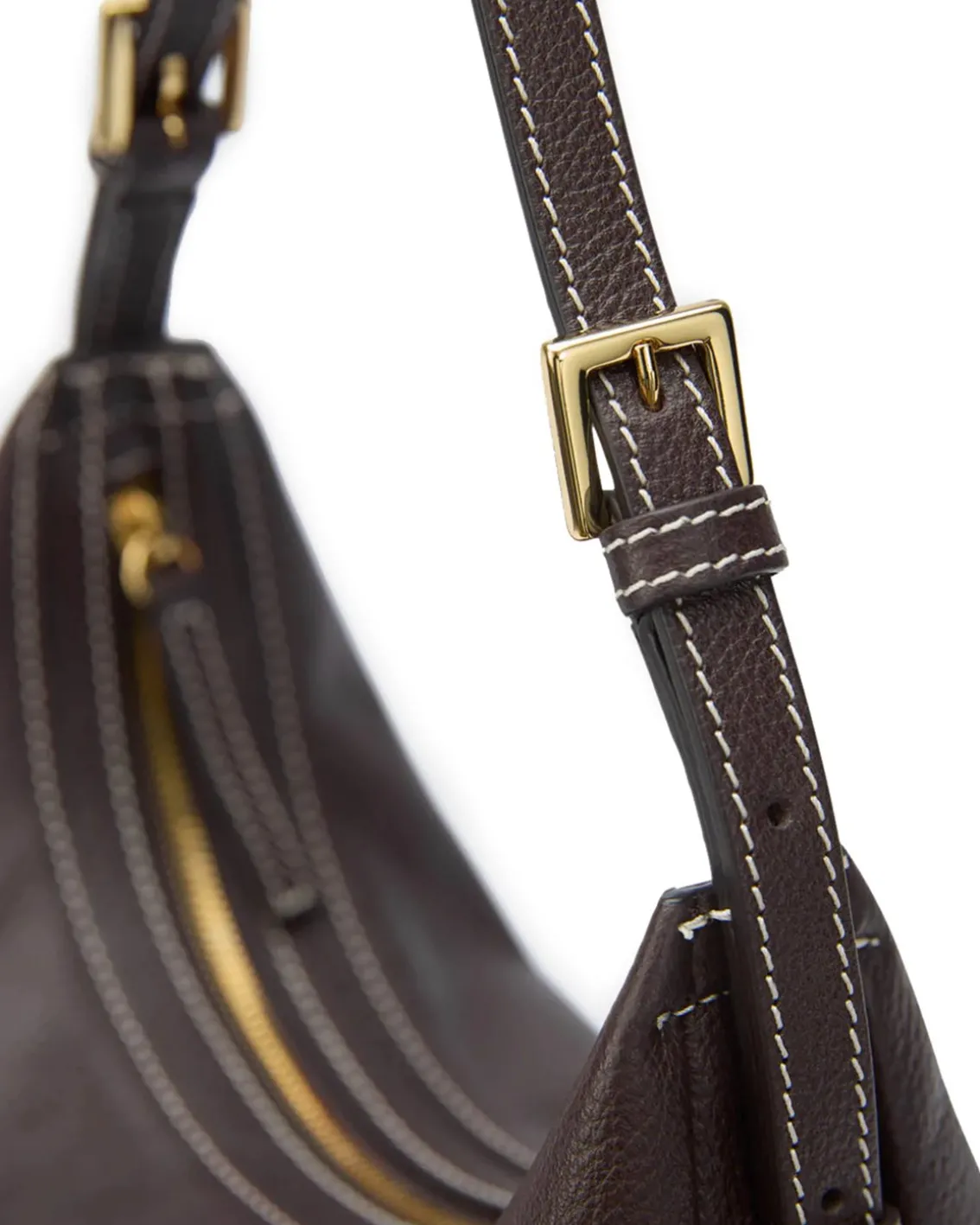 ATP Atelier Liveri Small Hobo Bag Walnut/Contrast Stich