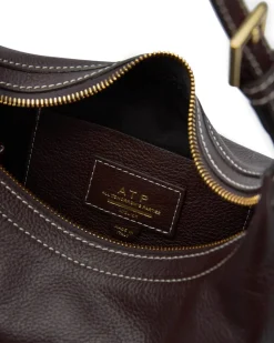 ATP Atelier Liveri Small Hobo Bag Walnut/Contrast Stich