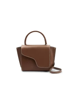 ATP Atelier Montalcino Mini Handbag Cannella/Contrast Stitch