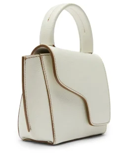 ATP Atelier Montalcino Mini Handbag Bianco/Contrast Stitch