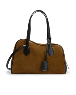 ATP Atelier Noale Large Bowling Bag Cannella/Black Suede