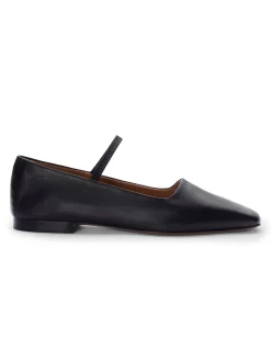 ATP Atelier Petina Mary Jane Flats Black Nappa