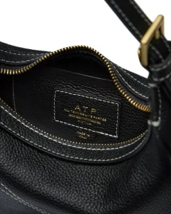 ATP Atelier Silea Mini Hobo Bag Black/Contrast Stitch