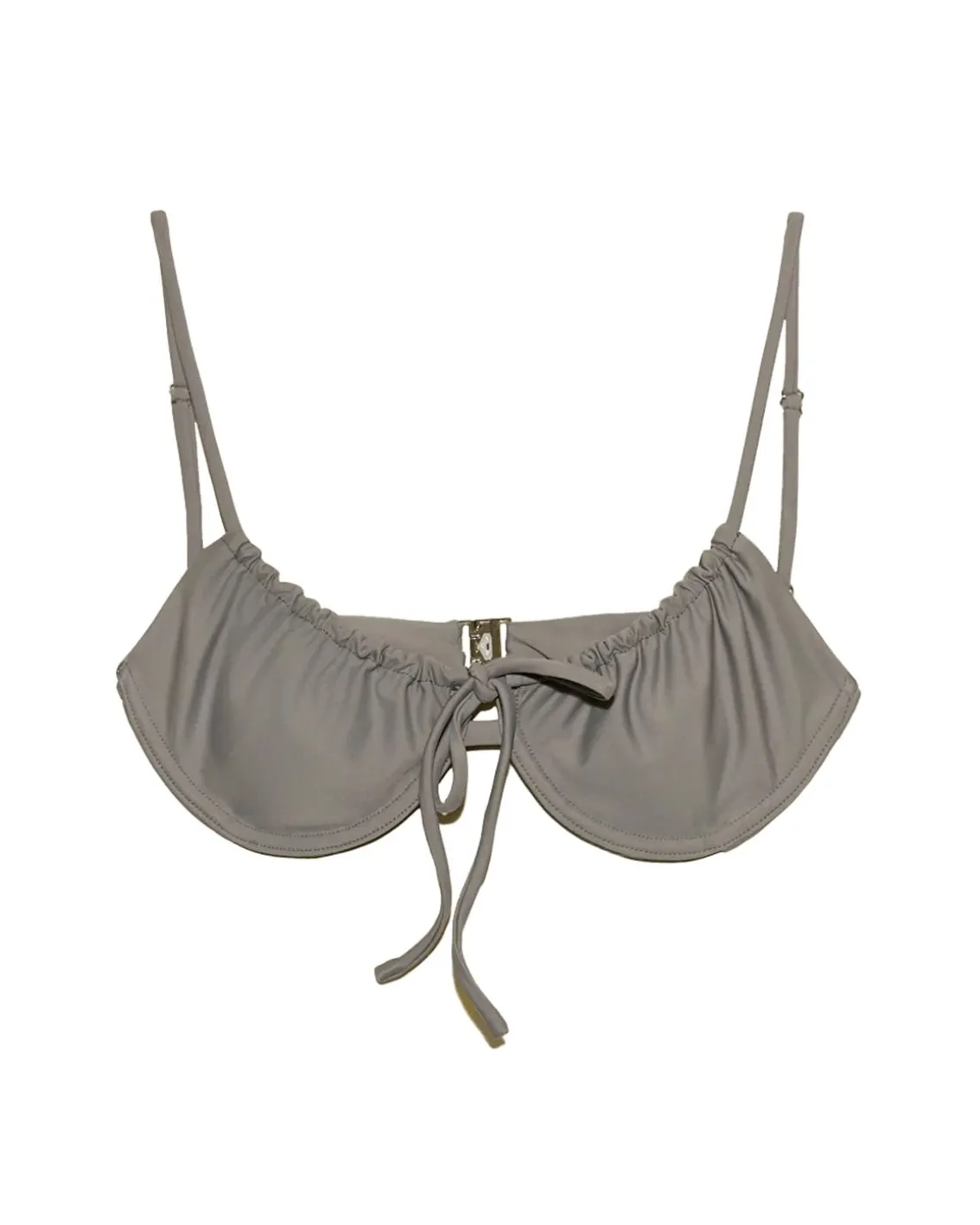Bare Kim Bikini Top Grey