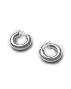 Blue Billie Fat Hoops Silver