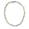 Blue Billie Irregular Pearl Necklace Silver