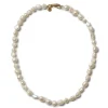 Blue Billie Irregular Pearl Necklace Gold