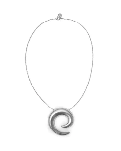Blue Billie Mini Saturn Necklace Silver