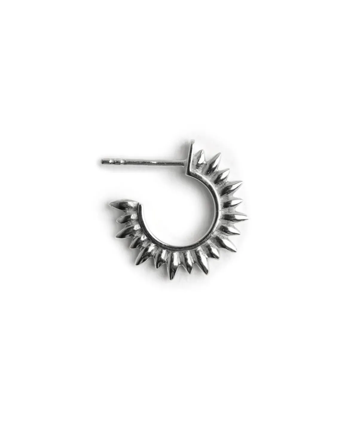 Blue Billie Mini Sun Hoop Silver