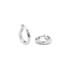 Blue Billie Mini Swirl Hoops Shiny Silver