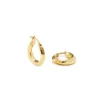 Blue Billie Mini Swirl Hoops Shiny Gold